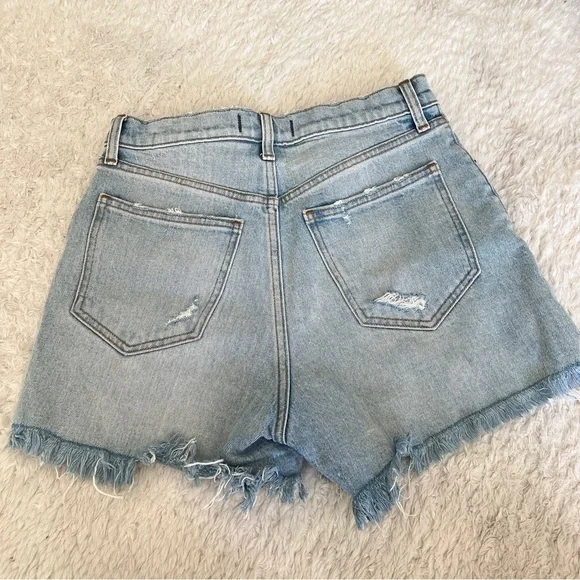 Abercrombie & Fitch Light Blue Jean Shorts - Picture 3 of 4